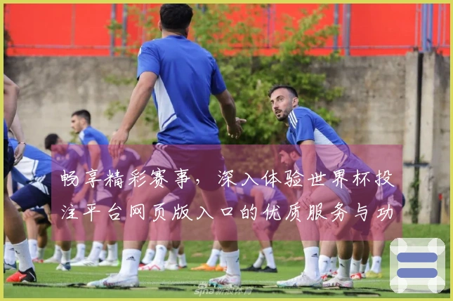 畅享精彩赛事,深入体验世界杯投注平台网页版入口的优质服务与功能